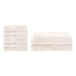 Superior Ultra-Soft Rayon from Bamboo Cotton Blend Bath and Hand Towel Set