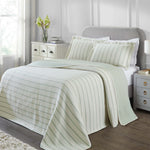 Superior Valencia Cotton Reversible Medium Weight Bedspread Set