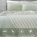 Superior Valencia Cotton Reversible Medium Weight Bedspread Set