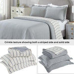 Superior Valencia Cotton Reversible Medium Weight Bedspread Set