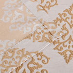 Venetian Damask Jacquard Grommet Traditional Curtain Panel Set