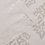 Venetian Damask Jacquard Grommet Traditional Curtain Panel Set