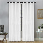 Venetian Damask Jacquard Grommet Traditional Curtain Panel Set