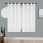 Venetian Damask Jacquard Grommet Traditional Curtain Panel Set