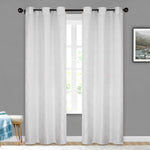 Venetian Damask Jacquard Grommet Traditional Curtain Panel Set