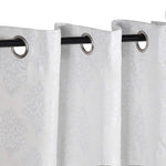 Venetian Damask Jacquard Grommet Traditional Curtain Panel Set