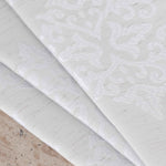 Venetian Damask Jacquard Grommet Traditional Curtain Panel Set