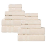 Superior Venice Zero Twist Cotton Medium Weight 12 Piece Towel Set