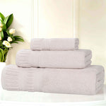 Superior Venice Zero Twist Cotton Medium Weight 3 Piece Towel Set