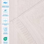 Superior Venice Zero Twist Cotton Medium Weight 3 Piece Towel Set
