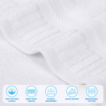 Superior Venice Zero Twist Cotton Medium Weight 3 Piece Towel Set