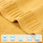 Superior Venice Zero Twist Cotton Medium Weight 3 Piece Towel Set