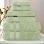 Superior Venice Zero Twist Cotton Medium Weight 6 Piece Towel Set