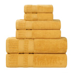 Superior Venice Zero Twist Cotton Medium Weight 6 Piece Towel Set