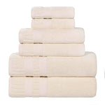 Superior Venice Zero Twist Cotton Medium Weight 6 Piece Towel Set
