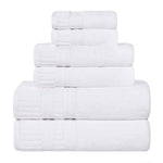 Superior Venice Zero Twist Cotton Medium Weight 6 Piece Towel Set