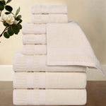 Superior Venice Zero Twist Cotton Medium Weight 9 Piece Towel Set