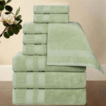 Superior Venice Zero Twist Cotton Medium Weight 9 Piece Towel Set
