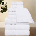 Superior Venice Zero Twist Cotton Medium Weight 9 Piece Towel Set