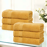 Zero Twist Cotton Hand Towels 6 Piece Venice Collection