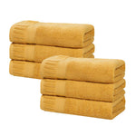 Zero Twist Cotton Hand Towels 6 Piece Venice Collection