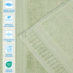 Zero Twist Cotton Hand Towels 6 Piece Venice Collection