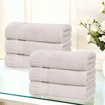 Zero Twist Cotton Hand Towels 6 Piece Venice Collection