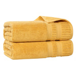 Superior Venice Zero Twist Cotton Medium Weight Bath Sheets, Set of 2