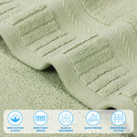 Superior Venice Zero Twist Cotton Medium Weight Bath Sheets, Set of 2