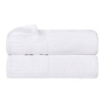 Zero Twist Cotton Medium Weight Soft Bath Towel Set of 2