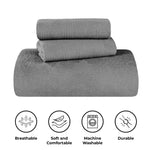 Superior Victory Cotton Matelasse Medallion Airy Bedspread Set