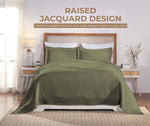 Superior Victory Cotton Matelasse Medallion Airy Bedspread Set