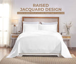 Superior Victory Cotton Matelasse Medallion Airy Bedspread Set