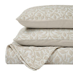 Superior Vineyard Cotton Blend Matelasse Weave Floral Scroll Coverlet