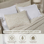 Superior Vineyard Cotton Blend Matelasse Weave Floral Scroll Coverlet