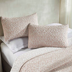 Superior Vineyard Cotton Blend Matelasse Weave Floral Scroll Coverlet