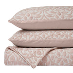 Superior Vineyard Cotton Blend Matelasse Weave Floral Scroll Coverlet