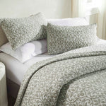 Superior Vineyard Cotton Blend Matelasse Weave Floral Scroll Coverlet