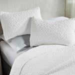 Superior Vineyard Cotton Blend Matelasse Weave Floral Scroll Coverlet