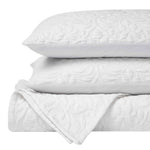 Superior Vineyard Cotton Blend Matelasse Weave Floral Scroll Coverlet