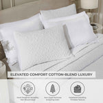 Superior Vineyard Cotton Blend Matelasse Weave Floral Scroll Coverlet