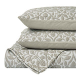 Superior Vineyard Cotton Blend Matelasse Weave Floral Scroll Coverlet