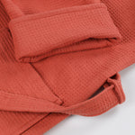 Superior Waffle Weave Cotton Bathrobe Oversized Unisex Adult Bath Robe