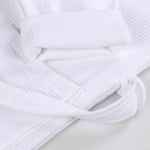 Superior Waffle Weave Cotton Bathrobe Oversized Unisex Adult Bath Robe