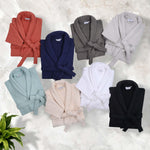 Superior Waffle Weave Cotton Bathrobe Oversized Unisex Adult Bath Robe