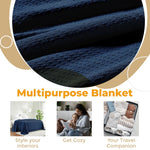 100% Cotton Waffle Blanket – Cooling Waffle Weave, Lightweight & Breathable Gumdrop