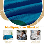 100% Cotton Waffle Blanket – Cooling Waffle Weave, Lightweight & Breathable Gumdrop