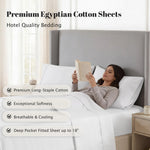 530 Thread Count Egyptian Cotton Sateen Bed Sheet Set