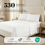 530 Thread Count Egyptian Cotton Sateen Bed Sheet Set