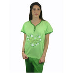 Sweet & Pretty 100% Pure Egyptian Cotton Pajama In Green